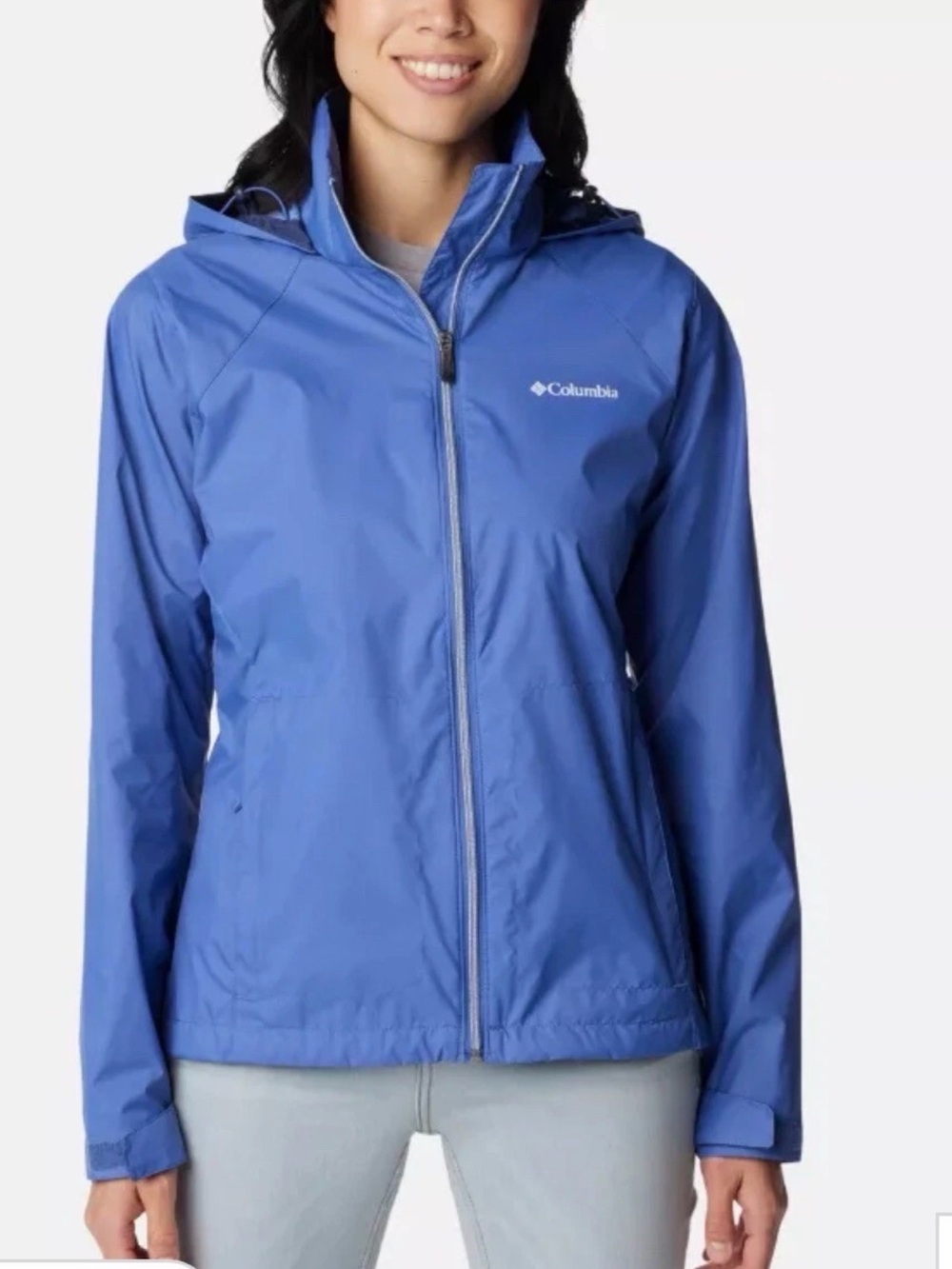Columbia Women's Royal Blue Waterproof Hooded Jacket Sz XS